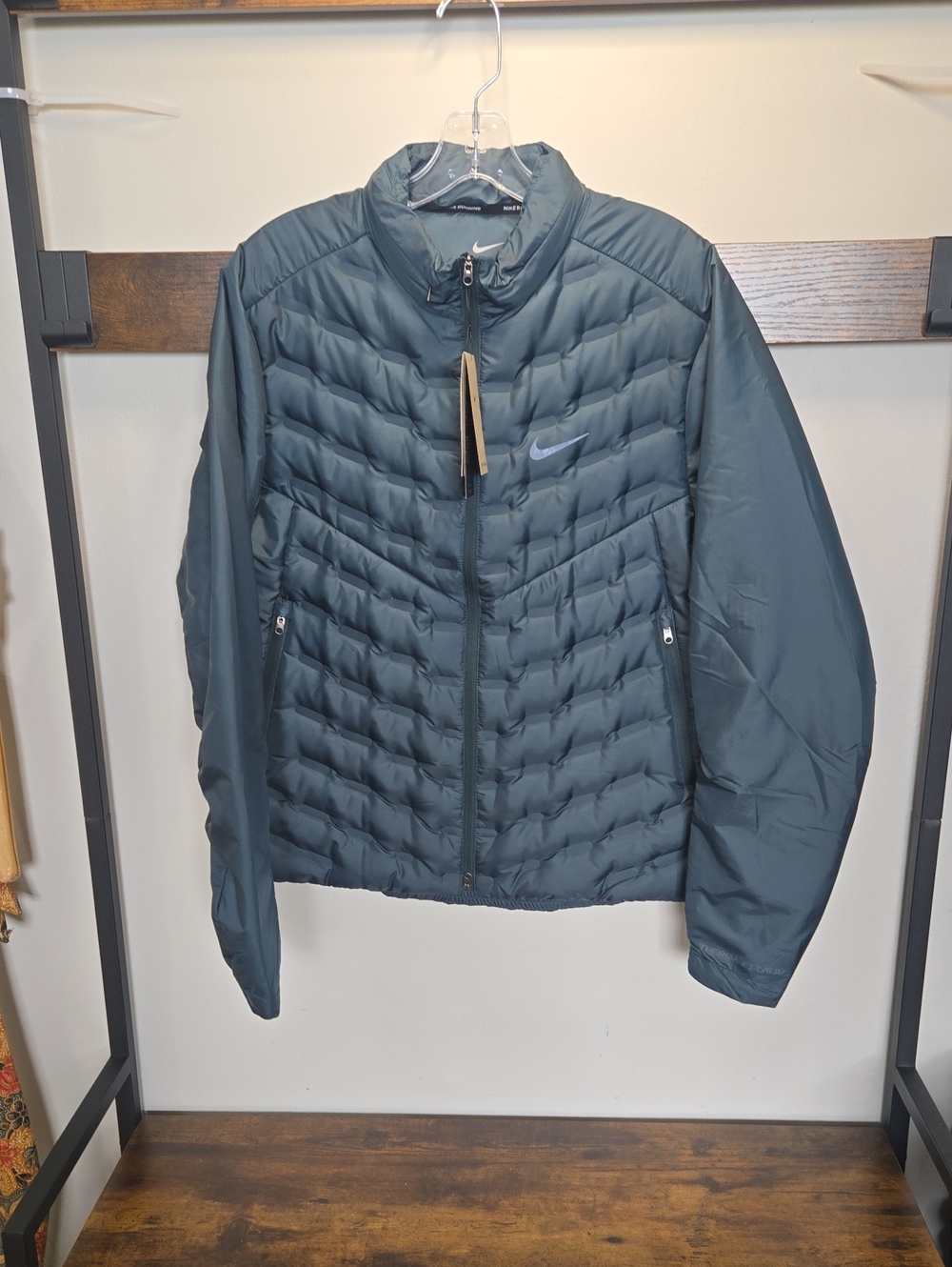 Nike Men's Quilted Puffer Jacket in Teal